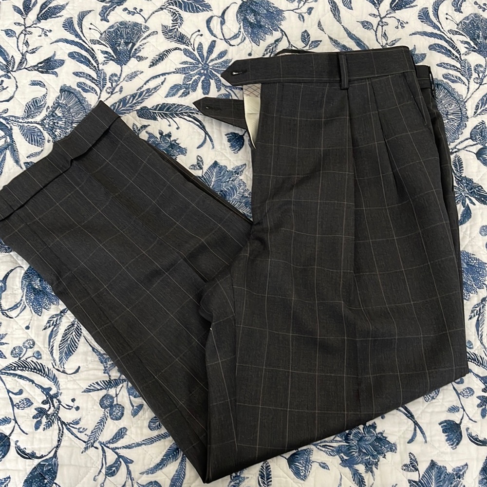 Men’s Alan Flusser Dress pants gray 36x30
